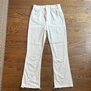 MOTHER White Flare Jeans